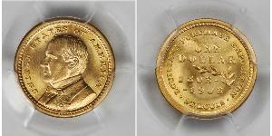 1 Доллар США (1776 - ) Золото William McKinley, Jr. (1843 - 1901)