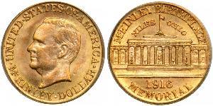 1 Доллар США (1776 - ) Золото William McKinley, Jr. (1843 - 1901)