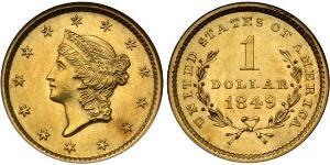 1 Доллар США (1776 - ) Золото 