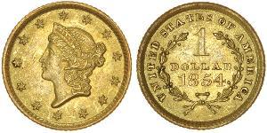 1 Доллар США (1776 - ) Золото 
