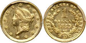 1 Доллар США (1776 - ) Золото 