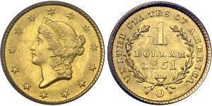 1 Доллар США (1776 - ) Золото 