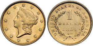 1 Доллар США (1776 - ) Золото 