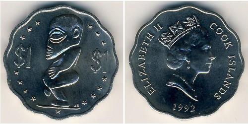 1 Доллар Cook Islands (1965 - ) Никель/Медь 