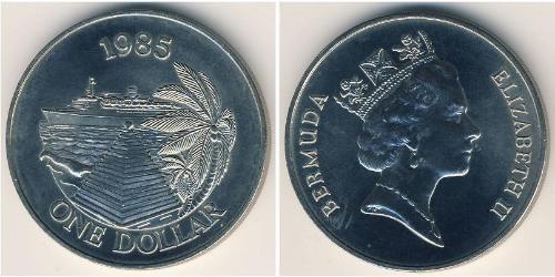 1 Доллар Бермудские Острова Никель/Медь Елизавета II (1926-2022)