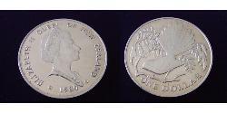 1 Доллар Новая Зеландия Никель/Медь Елизавета II (1926-2022)