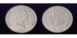 1 Доллар Новая Зеландия Никель/Медь Елизавета II (1926-2022)