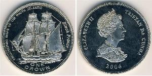 1 Доллар Тристан-да-Кунья (острова) Никель/Медь Елизавета II (1926-2022)