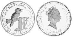 1 Доллар Австралия (1939 - ) Серебро Елизавета II (1926-2022)