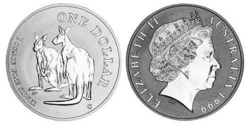 1 Доллар Австралия (1939 - ) Серебро Елизавета II (1926-2022)