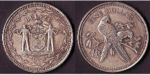 1 Доллар Белиз (1981 - ) Серебро 
