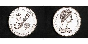 1 Доллар Бермудские Острова Серебро Елизавета II (1926-2022)