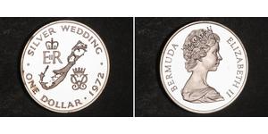 1 Доллар Бермудские Острова Серебро Елизавета II (1926-2022)