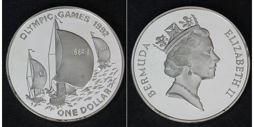 1 Доллар Бермудские Острова Серебро 