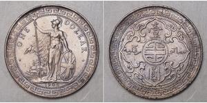 1 Доллар Гонконг / Британская империя (1497 - 1949) Серебро 