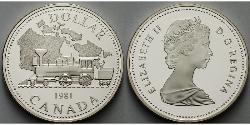 1 Доллар Канада Серебро 