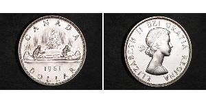 1 Доллар Канада Серебро Елизавета II (1926-2022)