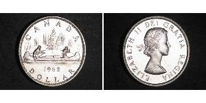 1 Доллар Канада Серебро Елизавета II (1926-2022)