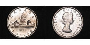 1 Доллар Канада Серебро Елизавета II (1926-2022)