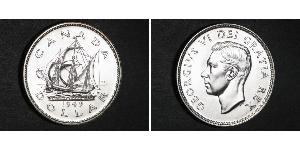1 Доллар Канада Серебро Георг VI (1895-1952)