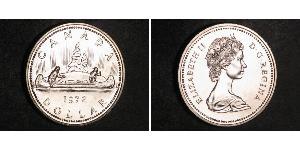 1 Доллар Канада Серебро Елизавета II (1926-2022)