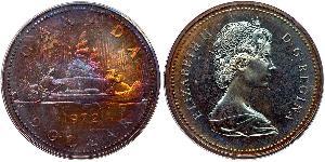 1 Доллар Канада Серебро Елизавета II (1926-2022)