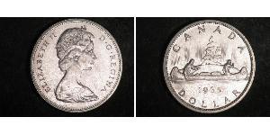 1 Доллар Канада Серебро Елизавета II (1926-2022)
