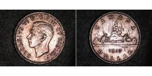 1 Доллар Канада Серебро Георг VI (1895-1952)