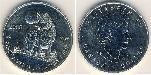 1 Доллар Канада Серебро 