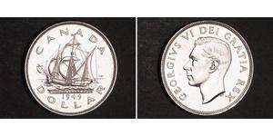 1 Доллар Канада Серебро Георг VI (1895-1952)