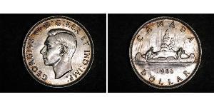 1 Доллар Канада Серебро Георг VI (1895-1952)
