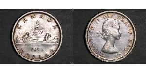 1 Доллар Канада Серебро Елизавета II (1926-2022)
