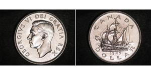1 Доллар Канада Серебро Георг VI (1895-1952)