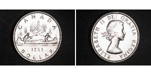 1 Доллар Канада Серебро Елизавета II (1926-2022)