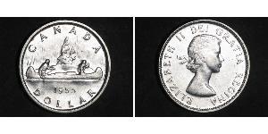 1 Доллар Канада Серебро Елизавета II (1926-2022)