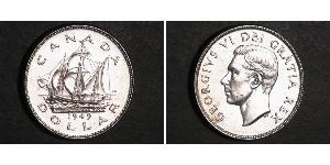 1 Доллар Канада Серебро Георг VI (1895-1952)