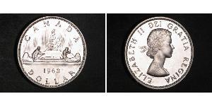 1 Доллар Канада Серебро Елизавета II (1926-2022)
