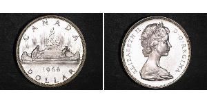 1 Доллар Канада Серебро Елизавета II (1926-2022)