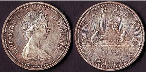 1 Доллар Канада Серебро Елизавета II (1926-2022)