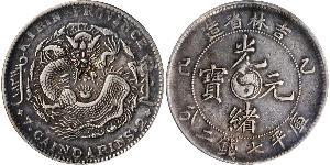 1 Доллар Китайская Народная Республика Серебро 