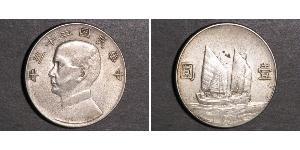 1 Доллар Китайская Народная Республика Серебро 