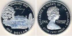 1 Доллар Новая Зеландия Серебро Елизавета II (1926-2022)
