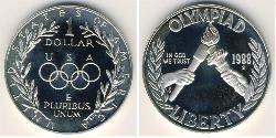 1 Доллар США (1776 - ) Серебро 