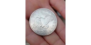 1 Доллар США (1776 - ) Серебро Дуайт Дэвид Эйзенхауэр (1890-1969)