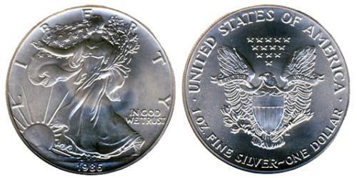 1 Доллар США (1776 - ) Серебро 