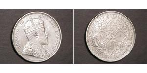 1 Доллар Стрейтс-Сетлментс (1826 - 1946) Серебро Эдуард VII (1841-1910)