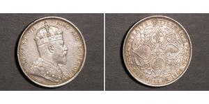 1 Доллар Стрейтс-Сетлментс (1826 - 1946) Серебро Эдуард VII (1841-1910)