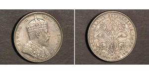 1 Доллар Стрейтс-Сетлментс (1826 - 1946) Серебро Эдуард VII (1841-1910)