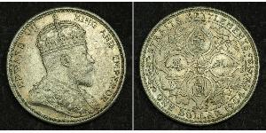 1 Доллар Стрейтс-Сетлментс (1826 - 1946) Серебро Эдуард VII (1841-1910)
