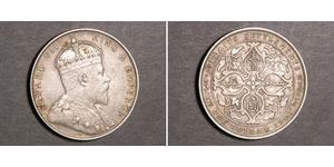 1 Доллар Стрейтс-Сетлментс (1826 - 1946) Серебро Эдуард VII (1841-1910)